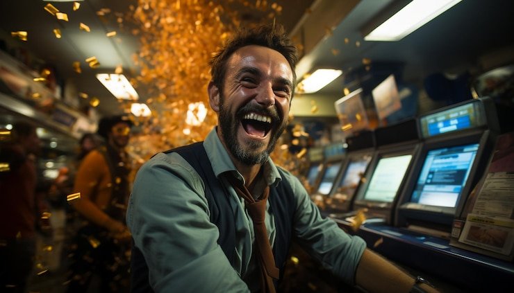 Antarmuka mesin arcade bursa slot dengan grafis interaktif dan opsi pembayaran lokal